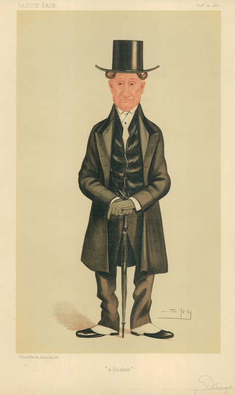 Mr E Sturge, A quaker, 20 november 1886, Vanity Fair-tecknad serie av Leslie Matthew Ward