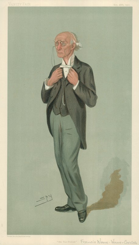 Mr F W Warre-Cornish, The Vice-Provost of Eton, The Vice-Provost, 26 september 1901, Vanity Fair-tecknad film av Leslie Matthew Ward
