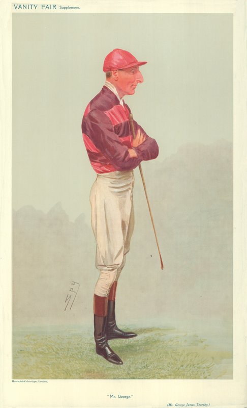 Mr George James Thursby, Mr George, 28 augusti 1907, tecknad serie Vanity Fair av Leslie Matthew Ward