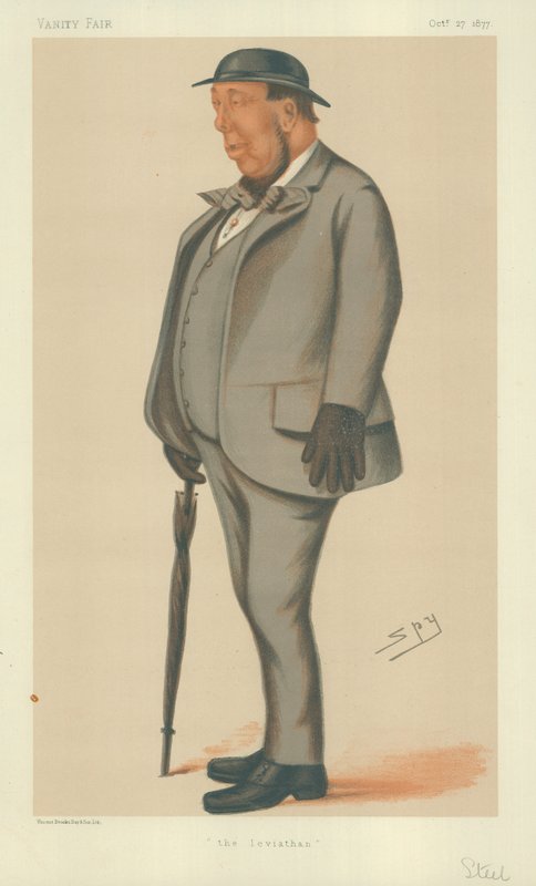 Mr Henry Steel, the Leviathan, 27 oktober 1877, Vanity Fair-tecknad serie av Leslie Matthew Ward