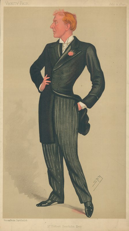 Herbert Beerhohm Tree, 12 juli 1890, Vanity Fair-karikatyr av Leslie Matthew Ward
