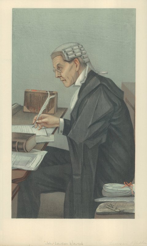 Mr John Lawson Walton, 6 mars 1902, tecknad serie Vanity Fair av Leslie Matthew Ward