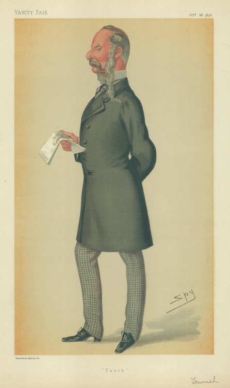 Mr John Tenniel, Punch, 26 oktober 1878, tecknad serie Vanity Fair av Leslie Matthew Ward