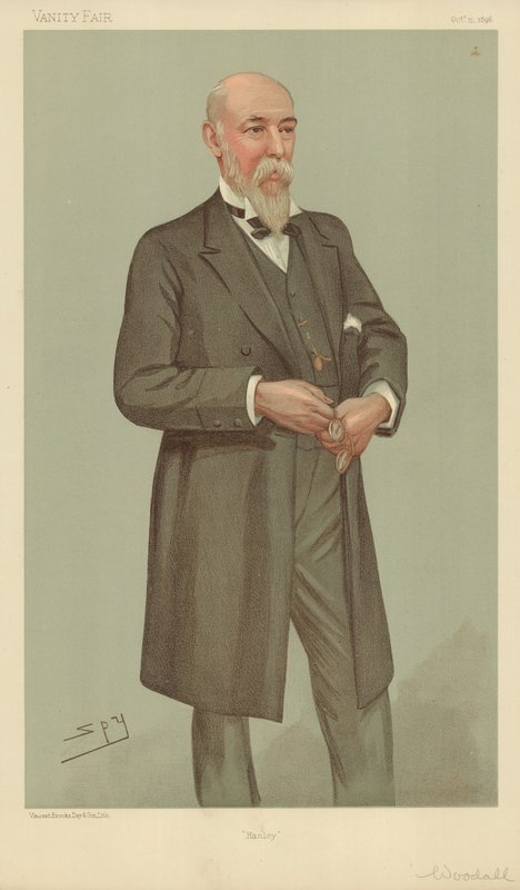 Mr William Woodall, Hanley, 15 oktober 1896, Vanity Fair-tecknad serie av Leslie Matthew Ward