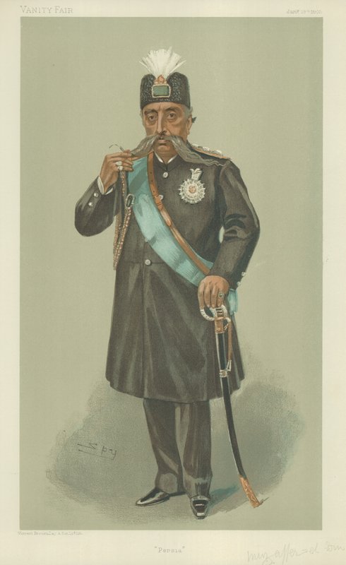 Muzaffer-Ed-Din, shahen av Persien av Leslie Matthew Ward