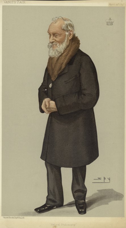 Porträtt av William Thomson, Baron Kelvin av Leslie Matthew Ward