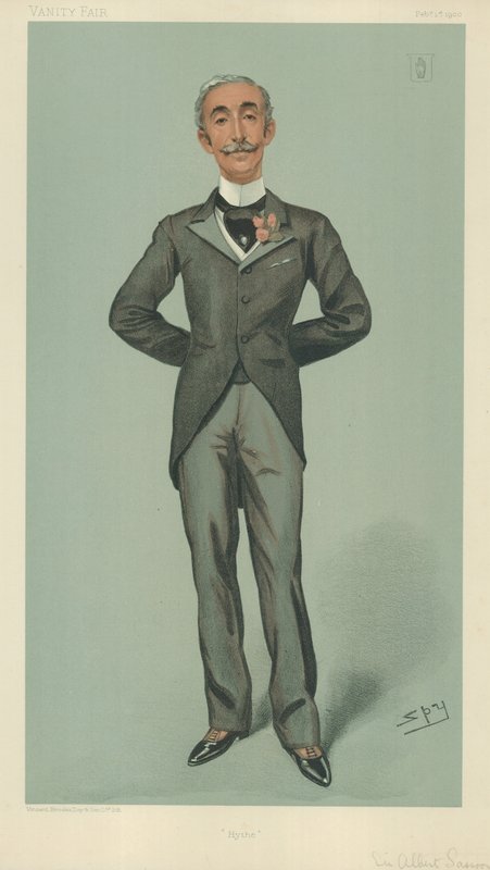 Sir Albert Edward Sassoon, Hyde, 1 februari 1900, tecknad serie Vanity Fair av Leslie Matthew Ward