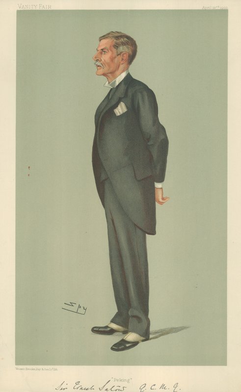 Sir Ernest Satow, Peking, 23 april 1903, tecknad serie Vanity Fair av Leslie Matthew Ward