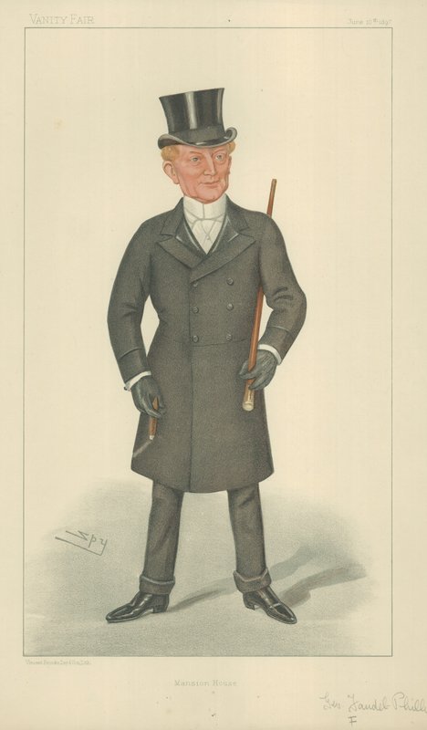 Sir F Phillips, Londons borgmästare av Leslie Matthew Ward