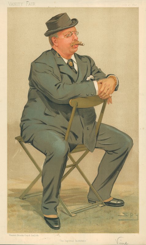 Sir J. R. S. Vine, The Imperial Institute, 27 juli 1893, Vanity Fair-karikatyr. av Leslie Matthew Ward