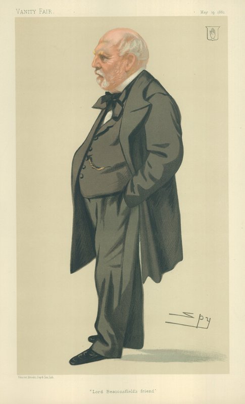 Sir Philip Rose, Lord Beaconsfields vän, 14 maj 1881, tecknad serie Vanity Fair av Leslie Matthew Ward