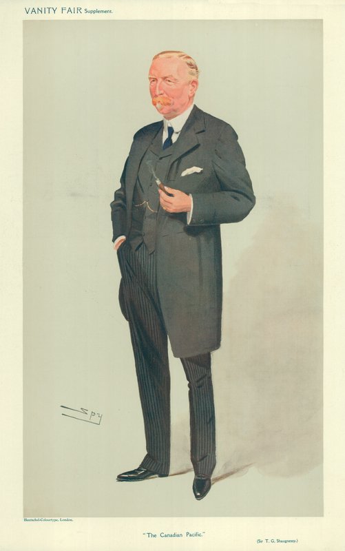Sir Thomas Shaughnessy, The Canadian Pacific, 26 augusti 1908, tecknad Vanity Fair av Leslie Matthew Ward
