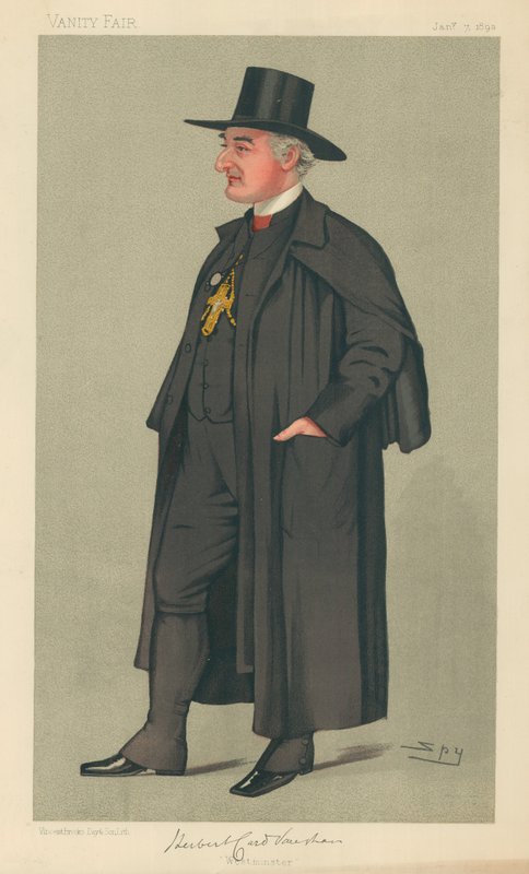 The Bishop of Westminster, Westminster, 7 januari 1893, Vanity Fair-tecknad serie av Leslie Matthew Ward