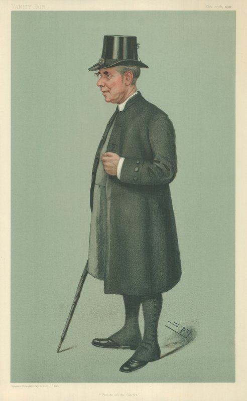 Biskopen av Winchester, Prelate of the Garter, 19 december 1901, Vanity Fair-tecknad film av Leslie Matthew Ward