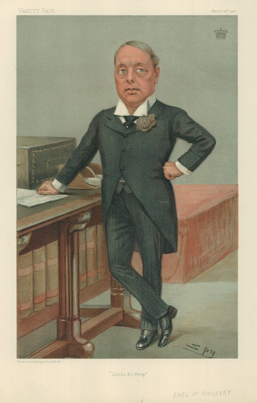 Earlen av Rosebury, Little Bo-Peep, 14 mars 1901, Vanity Fair-karikatyr. av Leslie Matthew Ward