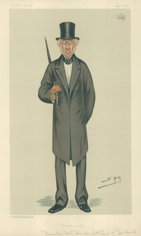 The Earl of Selkirk, skapad 1646, 20 maj 1882, tecknad Vanity Fair av Leslie Matthew Ward