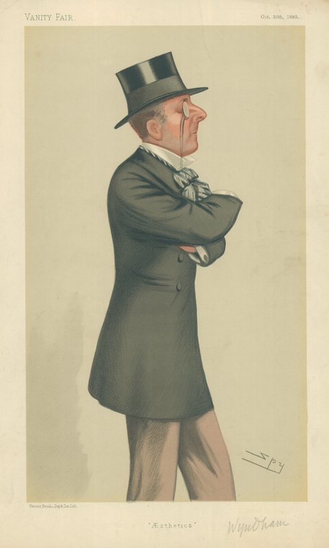 The Hon Percy Scawen Wyndham, Aesthetics, 30 oktober 1880, Vanity Fair-tecknad film av Leslie Matthew Ward