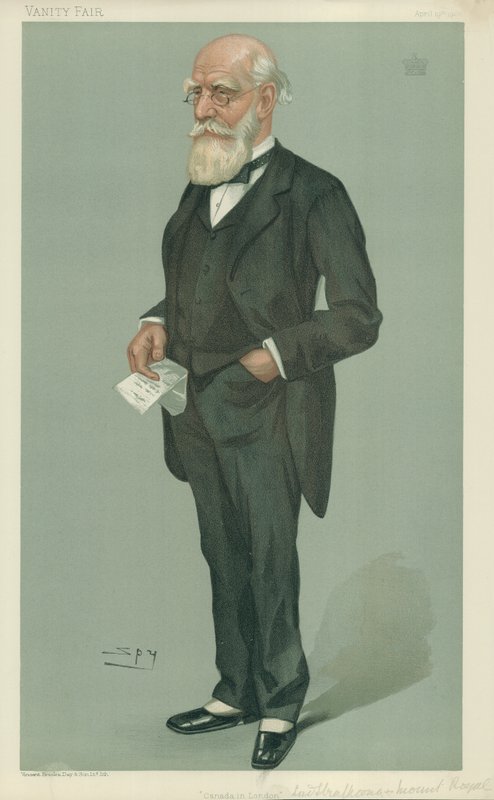 Lord Strathcona och Mount Royal, Kanada i London, 19 april 1900, Vanity Fair-karikatyr av Leslie Matthew Ward
