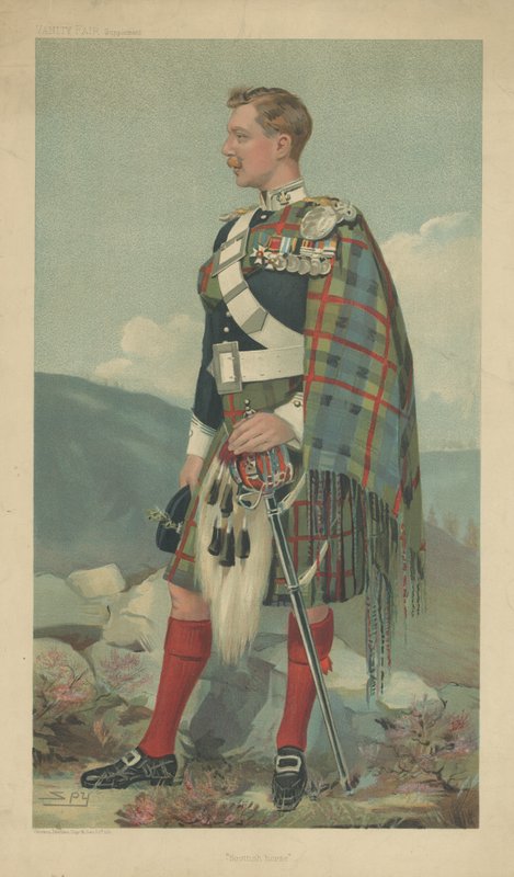 Marquess of Tullibardine (färg litho) av Leslie Matthew Ward