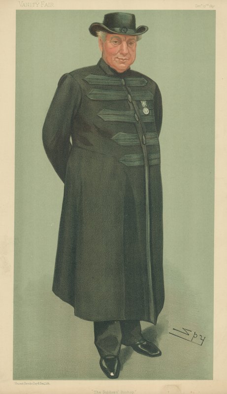 The Rev Arthur Robins, Soldaternas biskop, 23 december 1897, Vanity Fair-tecknad film av Leslie Matthew Ward