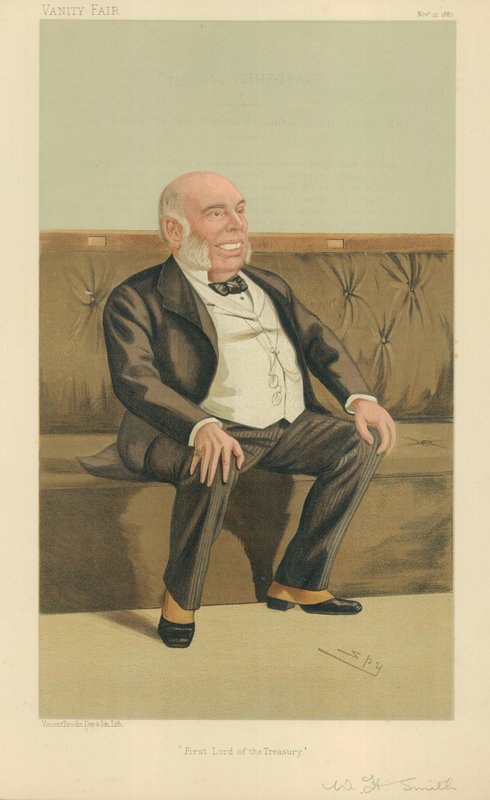 The Right Hon William Henry Smith, First Lord of the Treasury, 12 november 1887, Vanity Fair tecknad film av Leslie Matthew Ward