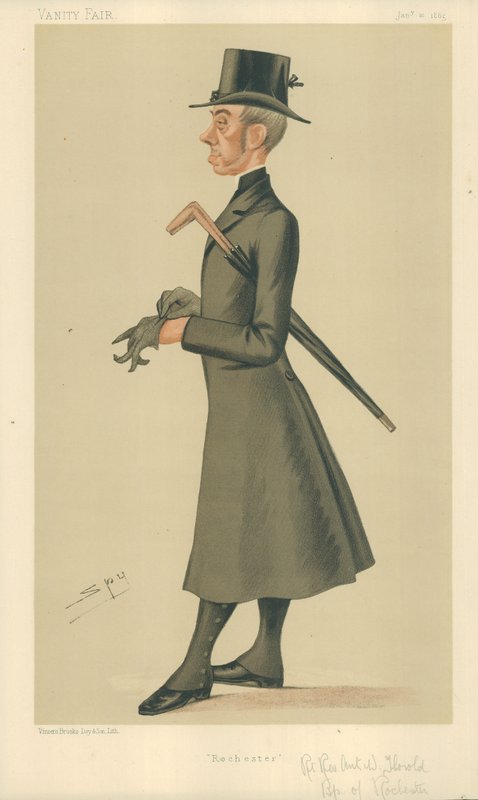 Anthony Wilson Thorold, biskop av Rochester, Rochester, 10 januari 1885, Vanity Fair-tidning. av Leslie Matthew Ward
