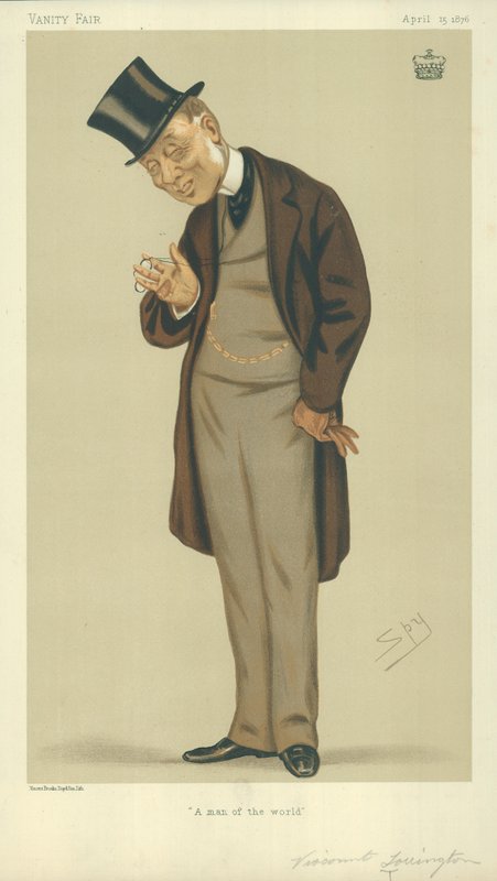 Viscount Torrington, A man of the world, 15 april 1876, Vanity Fair-karikatyr. av Leslie Matthew Ward