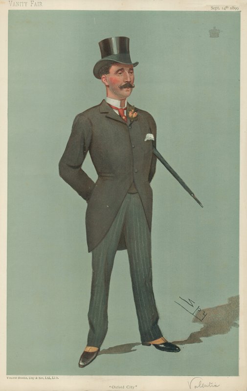Viscount Valentia, Oxford City, 14 september 1899, Vanity Fair-karikatyr av Leslie Matthew Ward