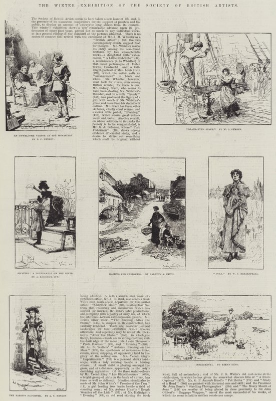 Vinterutställningen av Society of British Artists av Lionel Charles Henley