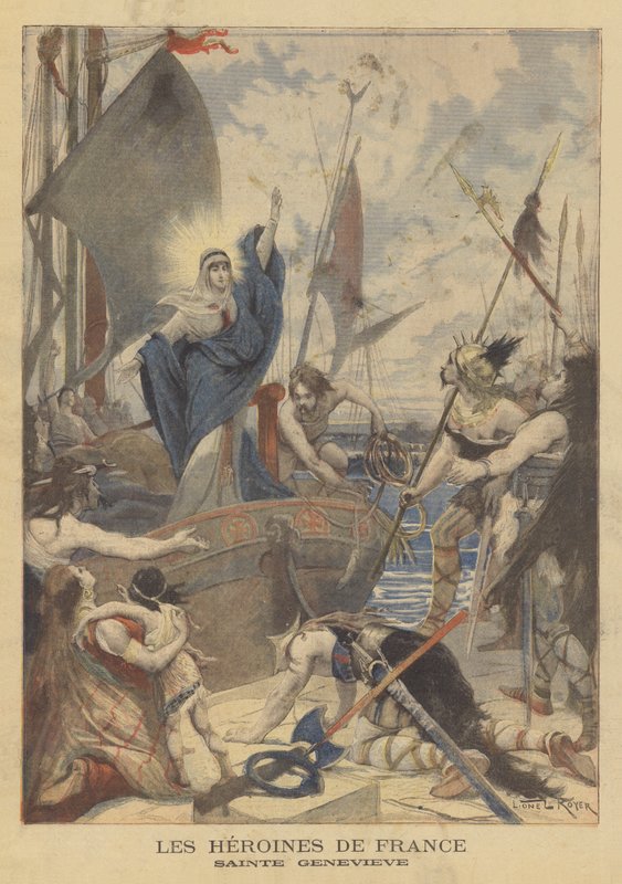 Frankrikes hjältinnor: St Genevieve av Lionel Royer