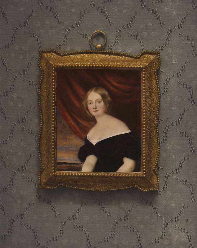 Portrait of Madame Bouclier, 1840  av Lizinska Aimee Zoe de Mirbel