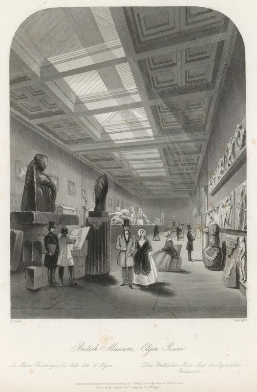Elgin Room på British Museum av Llewellyn Jewitt