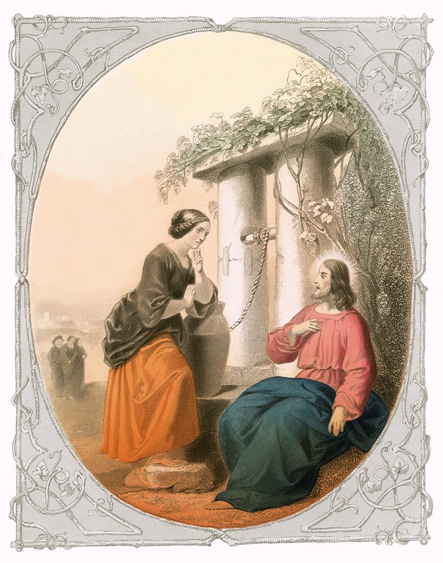 Kristus och kvinnan i Samaria av Lorenz Clasen