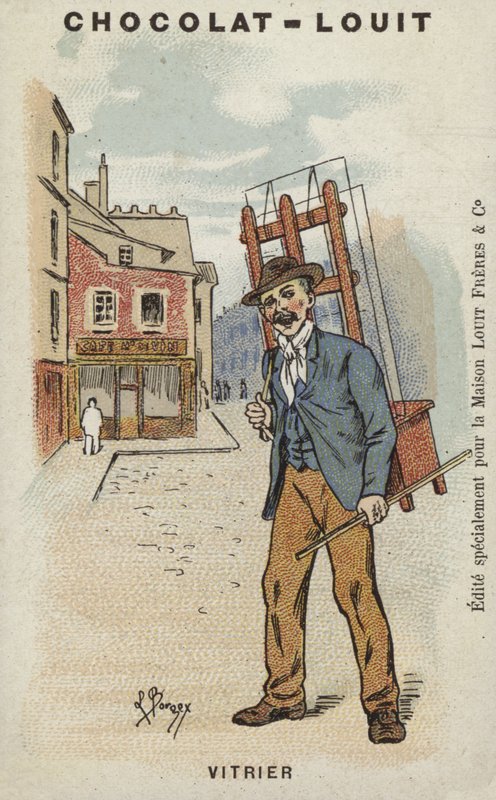 Vitrier (kromolit) av Louis Borgex