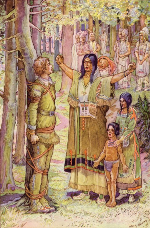Hon fick skogens valv att ringa med sina skrik av Louis John Rhead