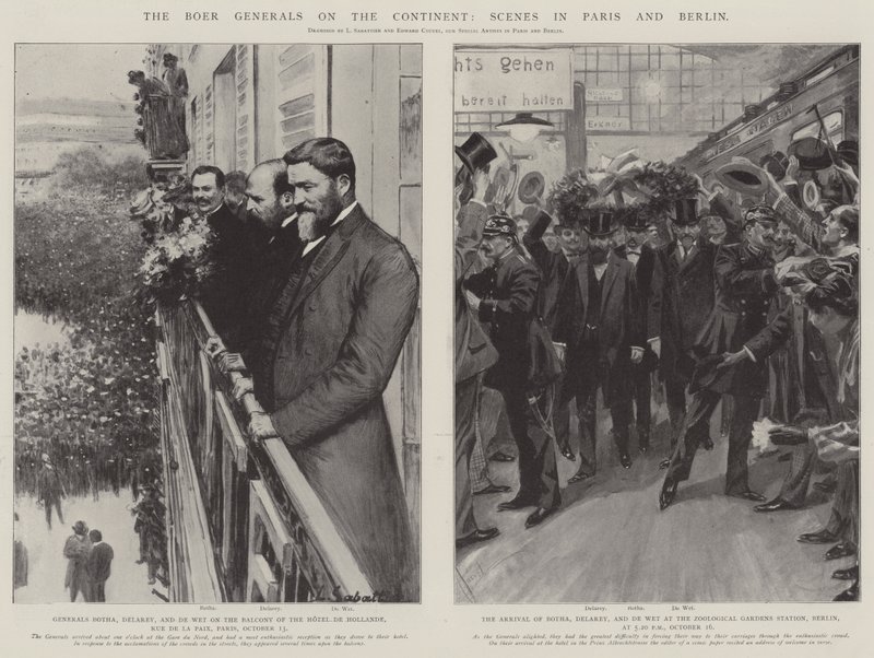 Boergeneralerna på kontinenten, scener i Paris och Berlin av Louis Remy Sabattier
