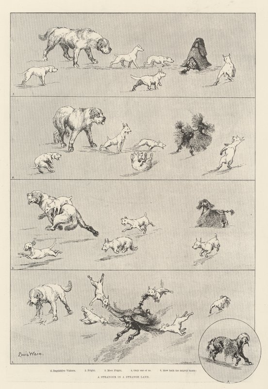 En främling i ett främmande land av Louis Wain