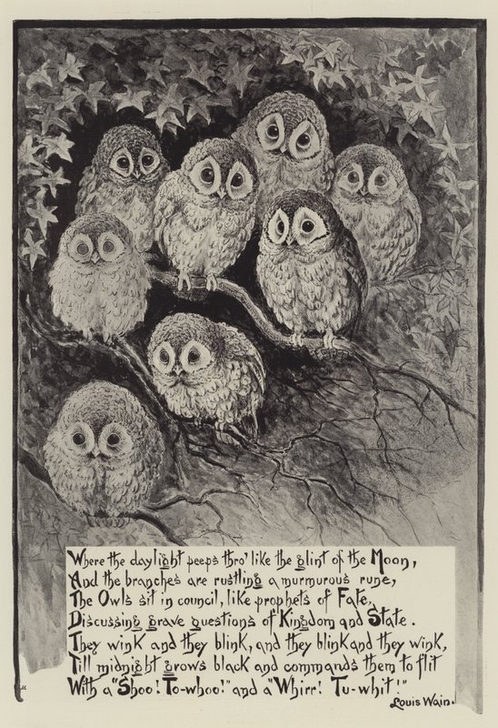 Louis Wains ugglor av Louis Wain