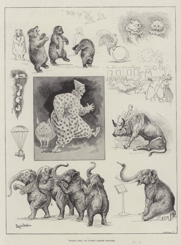 Noaks ark, på Covent Garden Theatre av Louis Wain