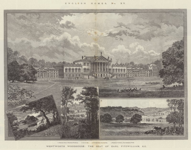 Wentworth Woodhouse, säte för Earl Fitzwilliam, KG av Louis Wain