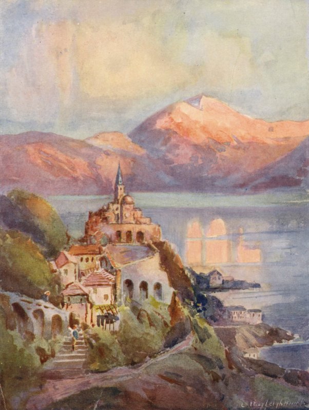 Kyrkan Madonna Del Sasso, Locarno av Louis Burleigh Bruhl