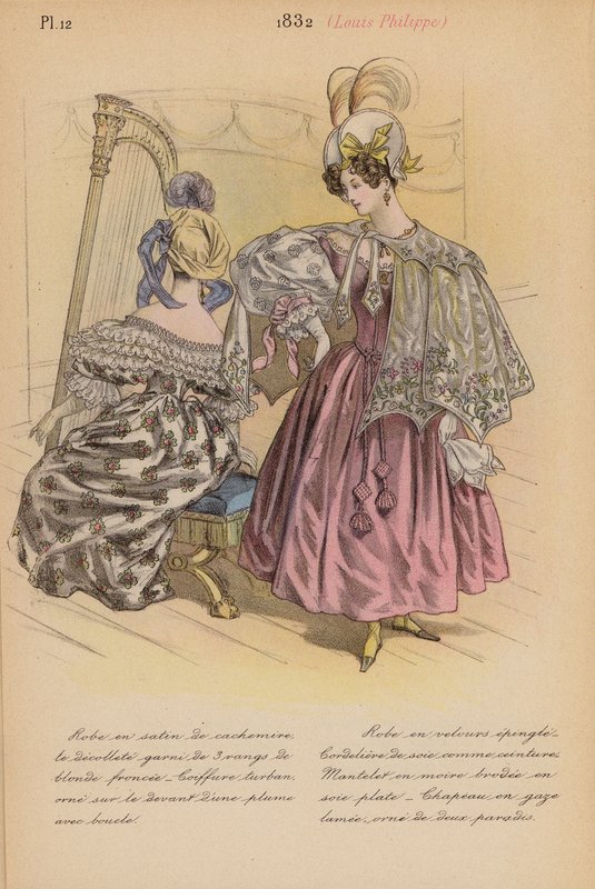 Franskt mode: 1832, Louis-Philippe (färglitografi) av Louis Colas