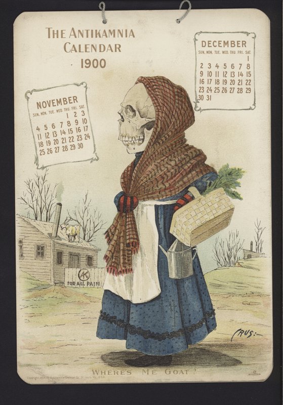 Illustration för Antikamnia-kalendern av Louis Crucius or Crusuius