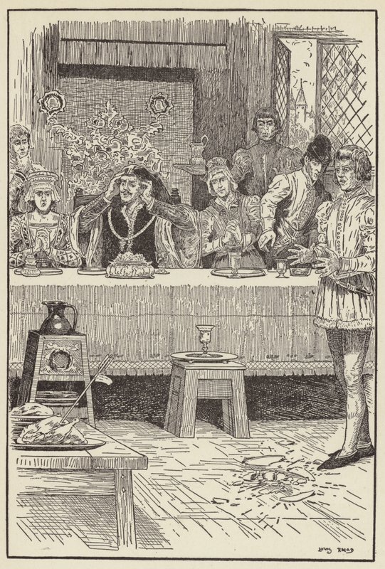 En pil kom susande genom det öppna fönstret av Louis John Rhead