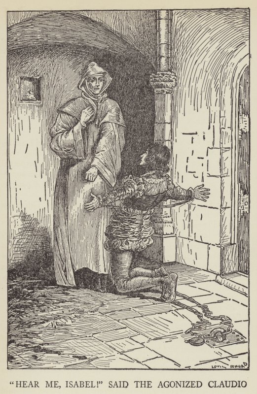 Hör mig, Isabel! sa den plågade Claudio av Louis John Rhead