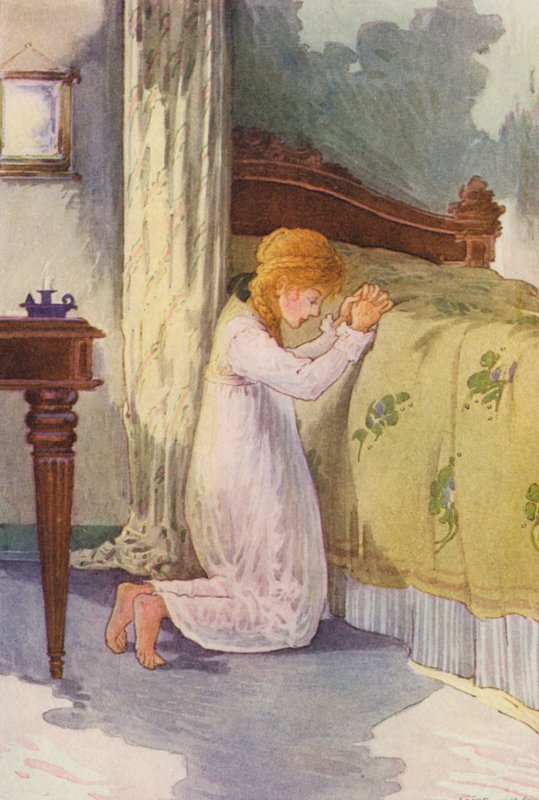 Illustration till Heidi av Johanna Spyri (färglitografi) av Louis John Rhead