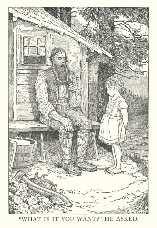 Illustration till Heidi av Johanna Spyri (litografi) av Louis John Rhead