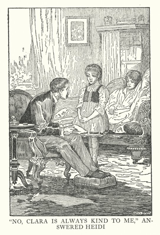 Illustration till Heidi av Johanna Spyri (litografi) av Louis John Rhead