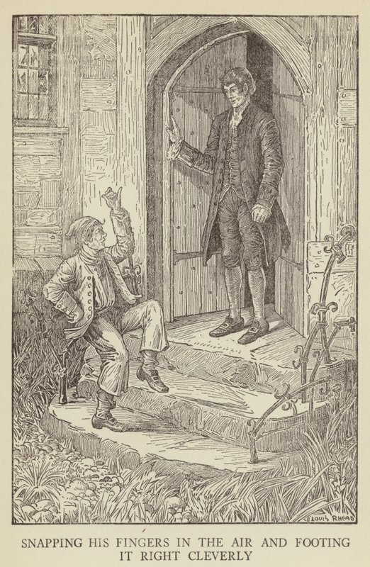Illustration för Kidnapped av Robert Louis Stevenson av Louis John Rhead