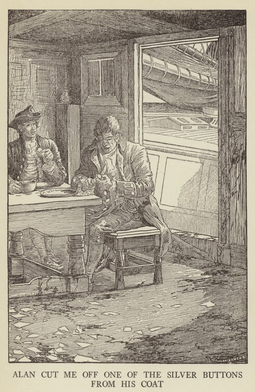 Illustration för Kidnapped av Robert Louis Stevenson av Louis John Rhead
